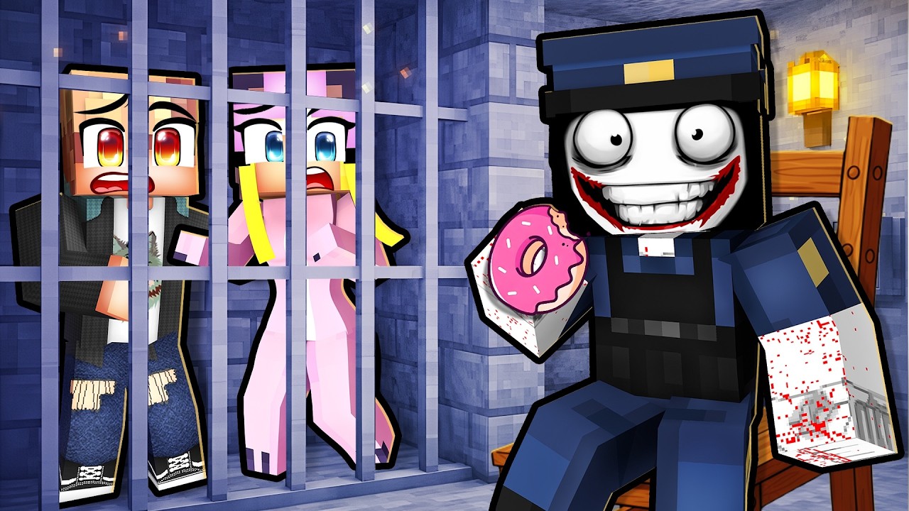 24 STUNDEN im POLIZEIREVIER eingesperrt! 🌸 Minecraft HAUS