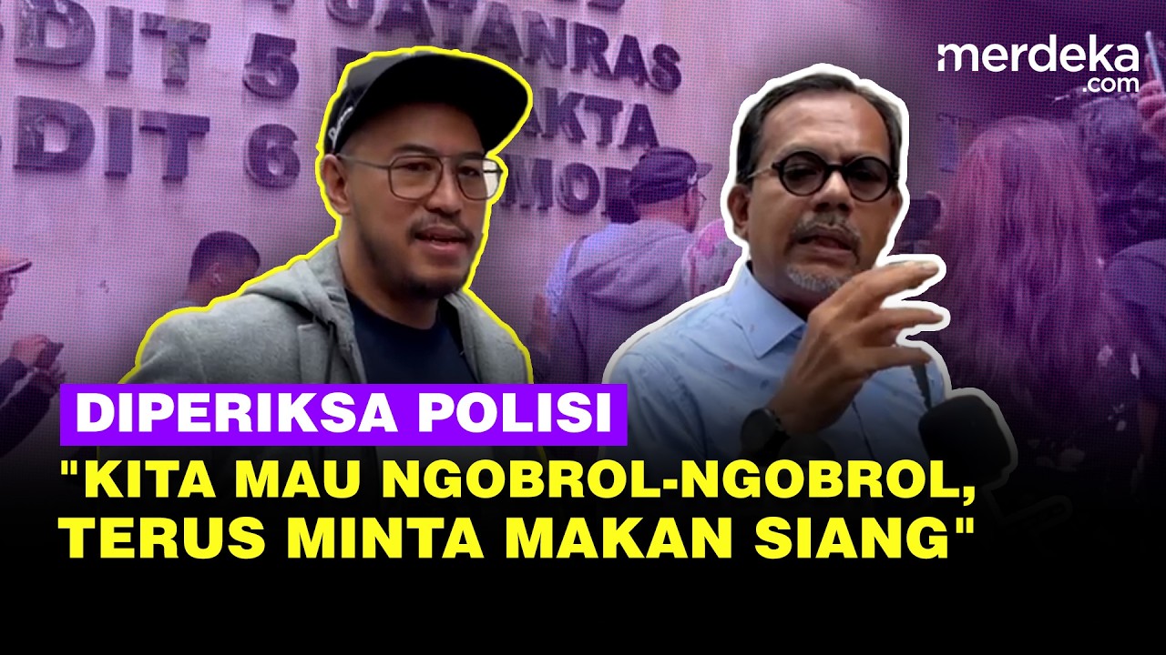 Pandji Pragiwaksono Dikawal Pengacara Datangi Polisi Soal Mens Rea: Ngobrol, Minta Makan Siang