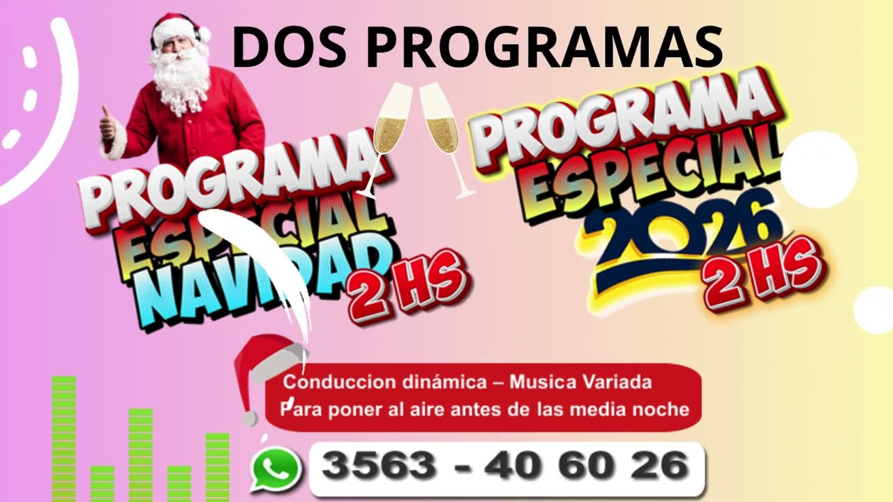 Programas especial ENLATADOS – Navidad y Año Nuevo 2026