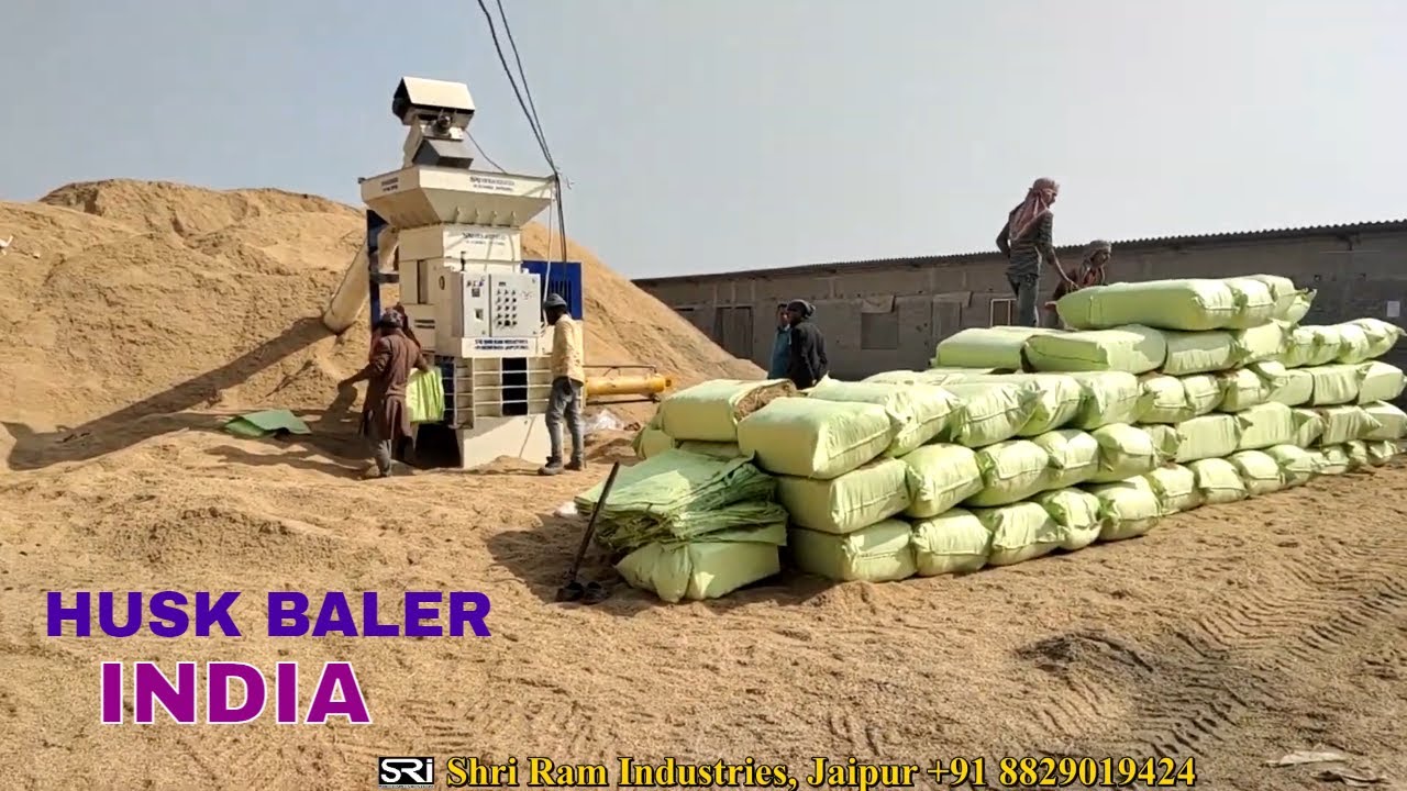 Rice Husk Packing Machine in India | Rice Husk Bagging Machine In India | Rice Husk Baling Machine