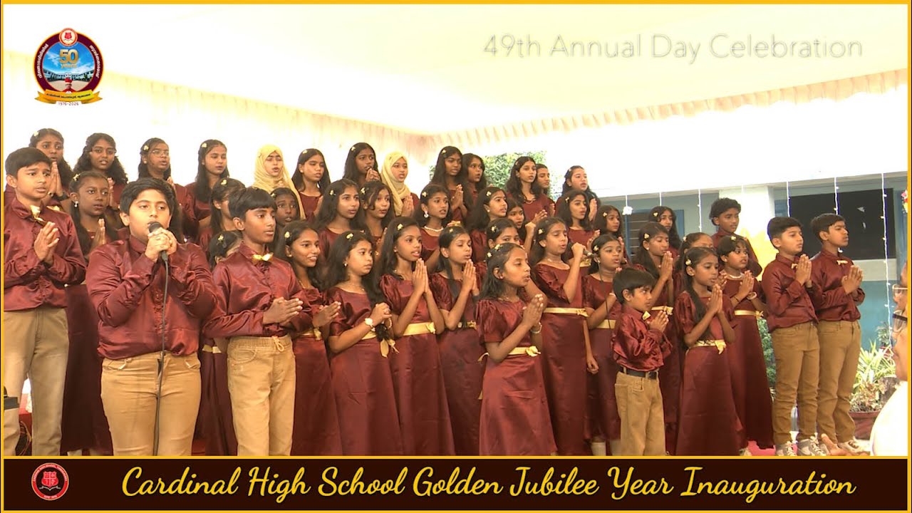 Rendition of Jubilee Song | School Choir | Cardinal High School | Thrikkakara