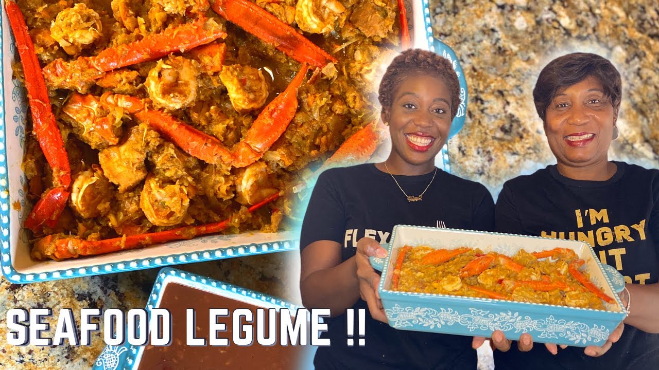Easy Haitian Seafood Legume With Crab ,Conch AND Shrimp!