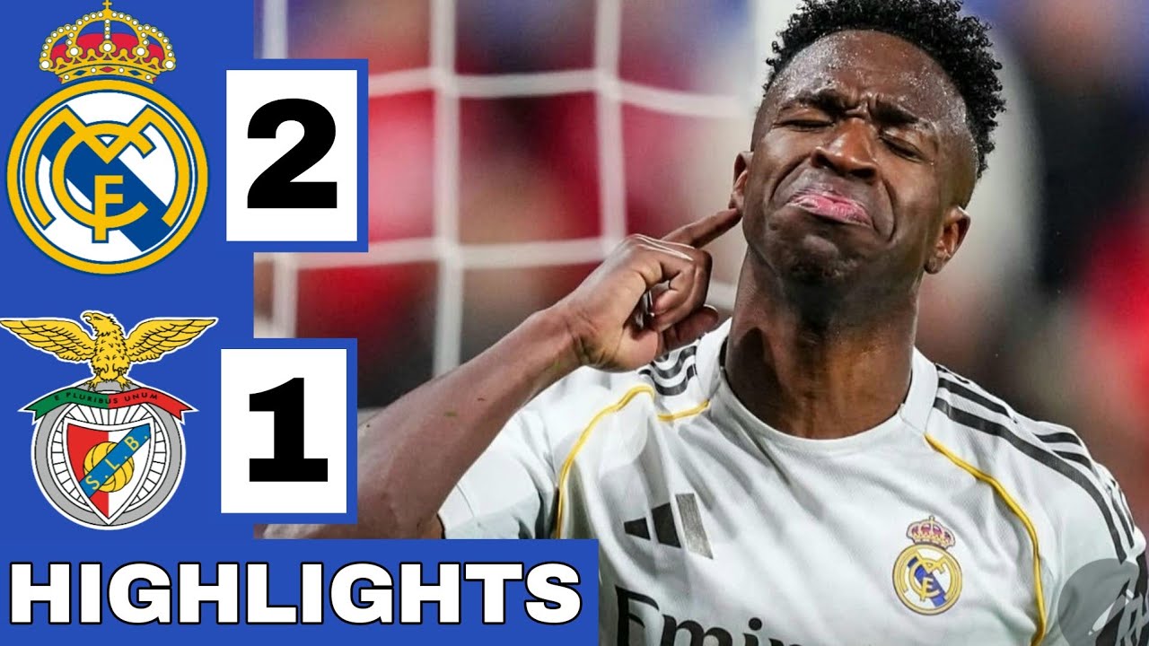 ⚪️Real Madrid vs Benfica (2-1) Extended HIGHLIGHTS | UEFA Champions League