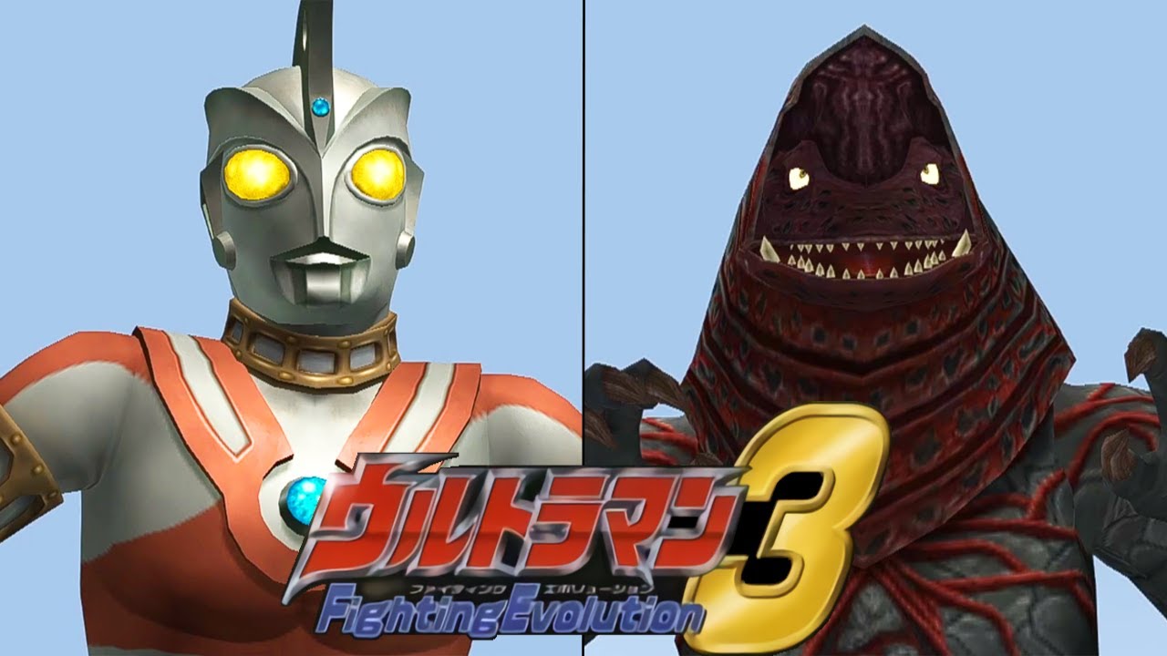 [PS2] Ultraman Fighting Evolution 3 - Ace Robot vs Golza (1080p 60FPS)
