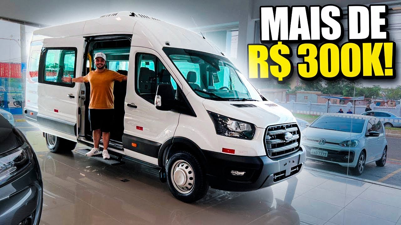 FUI CONHECER A GIGANTESCA FORD TRANSIT, BOA OP&Ccedil;&Atilde;O PARA TRANSPORTE??