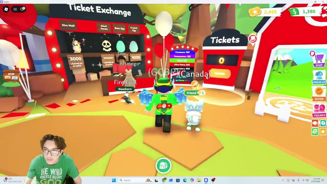 2026 Ticket Update in Roblox Adopt Me