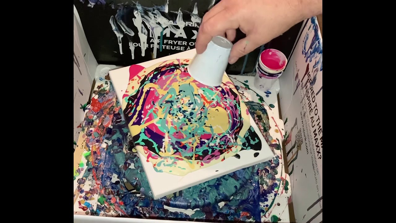 #48 &ldquo;Life in Splatters&rdquo; A messy paint experiment pour painting