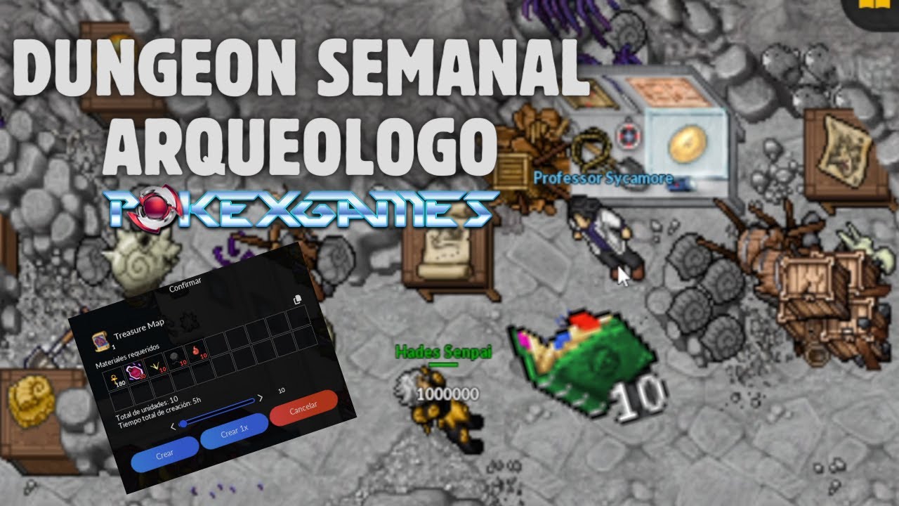 DUNGEON SEMANAL ARQUEOLOGO - POKEXGAMES EN ESPAÑOL