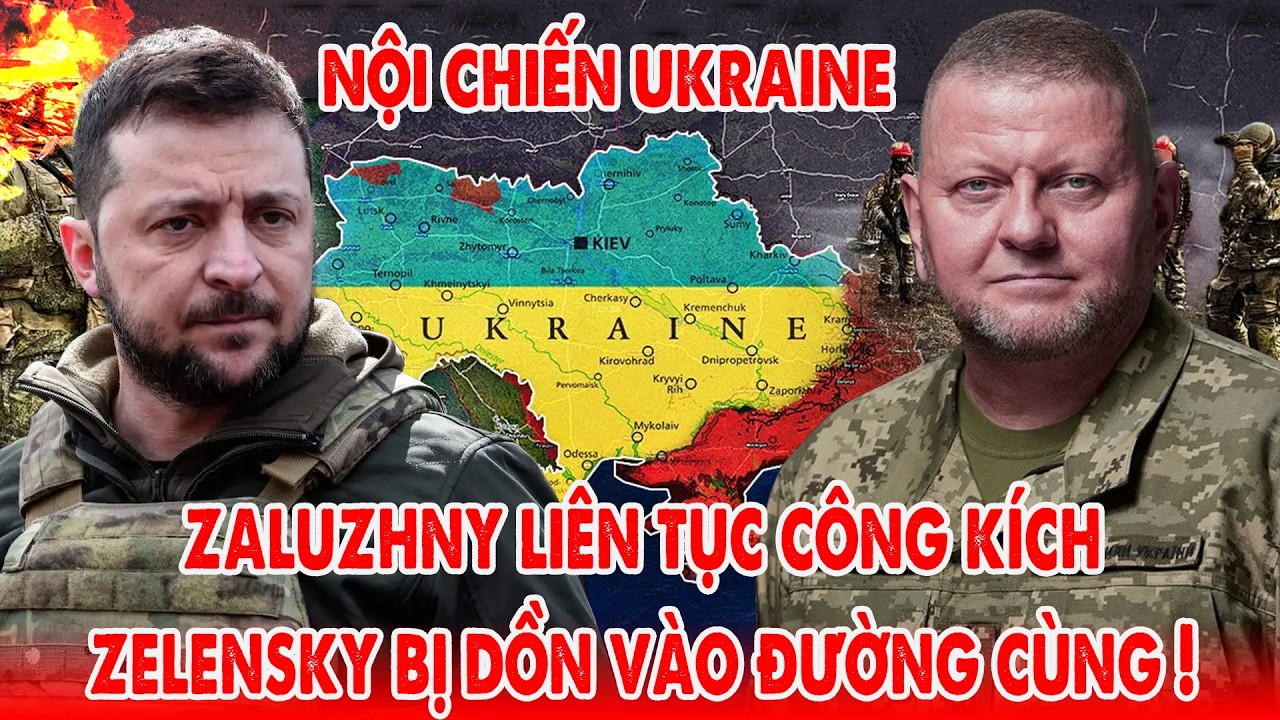 Zelensky kéo dài cuộc chiến thêm 3 năm, Ukraine tan nát, Zaluzhny rình rập lật quyền !