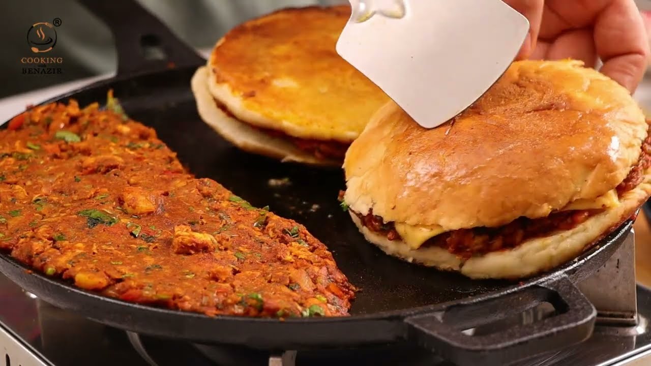 🍽️ Mumbai Famous Tawa Naanchap Recipe | Street Style Naan Chap by Cooking With Benazir