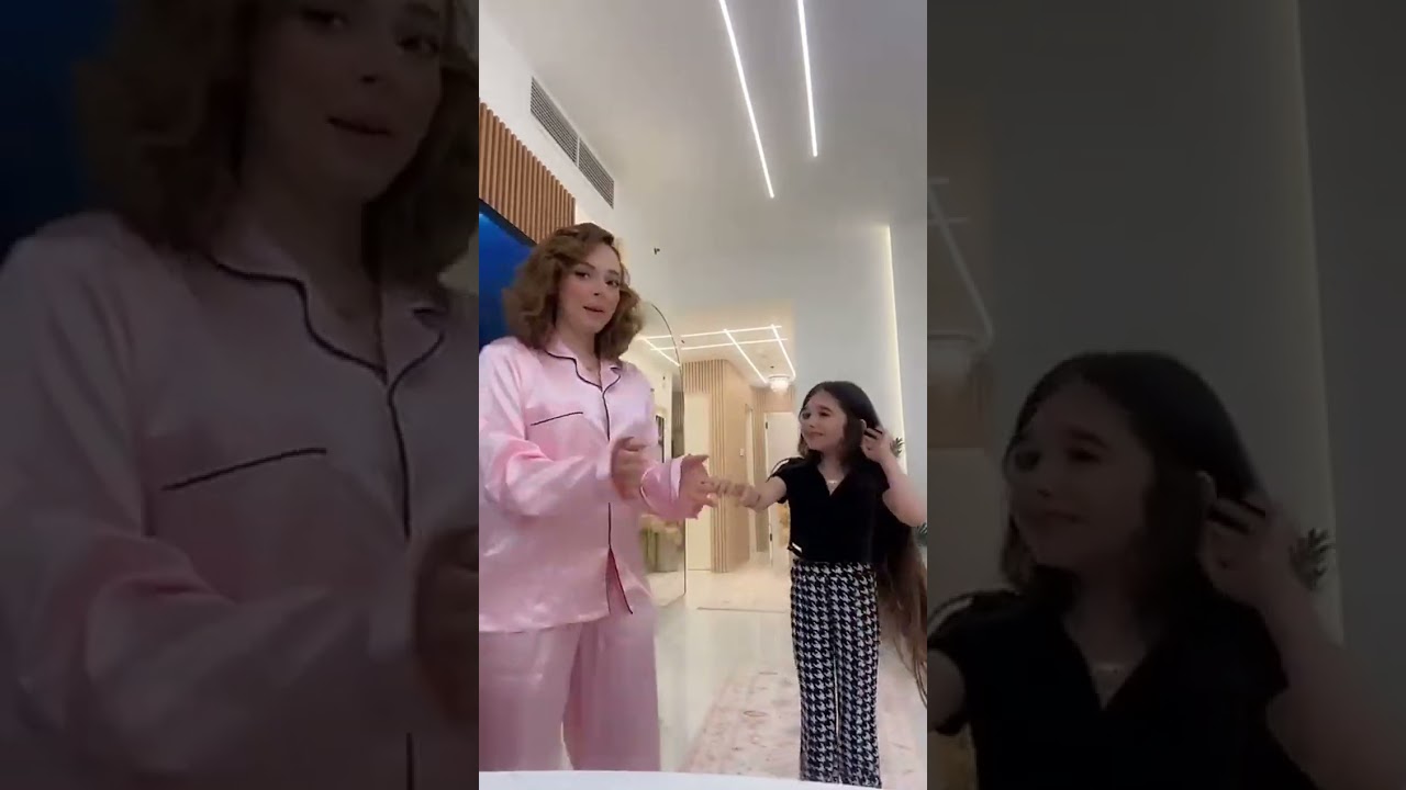 سنابات بيسان اسماعيل|رقص ميمي الشرقي 😍+قصت شعرها 😱