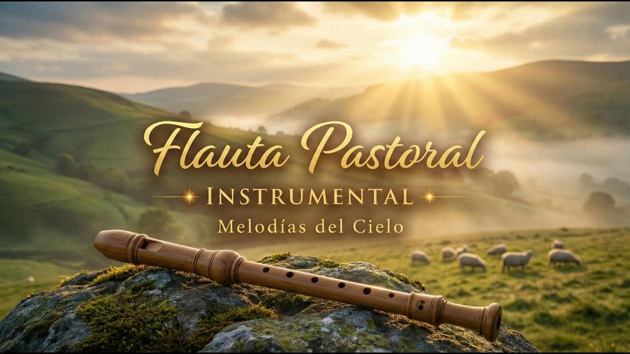 MUSICA PASTORAL RELAJANTE | Arpa y Flauta Instrumental para ORAR y DORMIR en PAZ  #flautarelajante