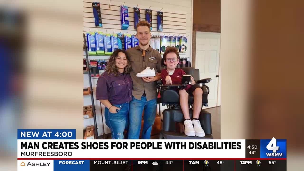 Man creates shoes for people with disabilities