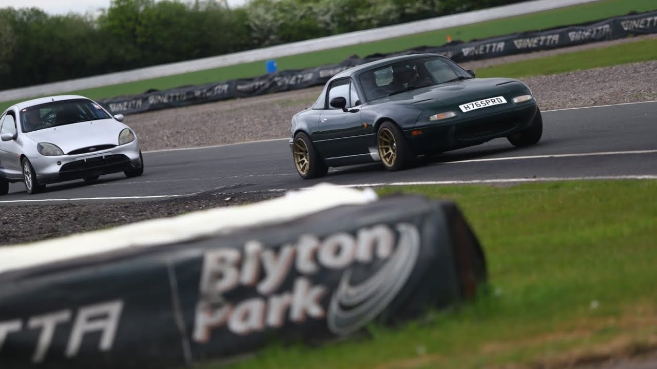 Blyton Park in an Mazda MX5 we bought blind that's been standing 4 years! Zero prep!