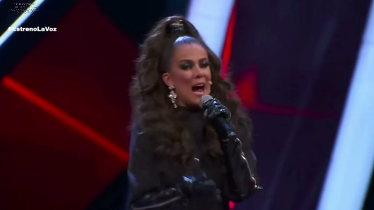 Edith Márquez en la voz interpretando; Basta ya & Mi error mi fantasía #TeamEdithMárquez