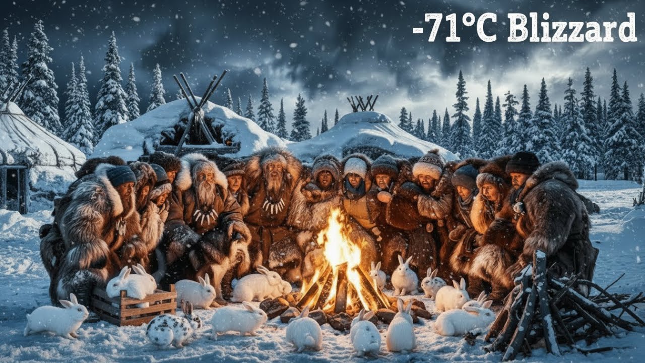 Rabbits Survive in a -71°C Blizzard… The Old Ranger Battled Death to Save His Bunnies 🐇❄️