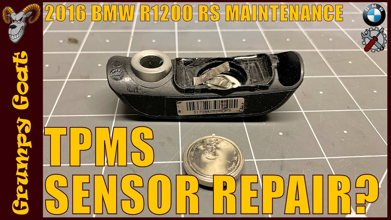 Can you replace the battery in the BMW R1200RS / R1250RS tire pressure monitoring (TPMS) sensor?
