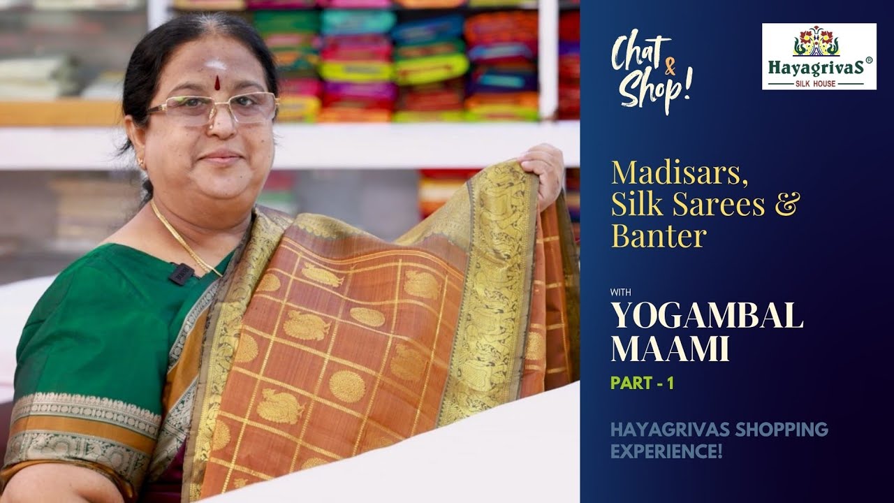 Her Favourite Silk Store! Yogambal Sundar Mami’s Shopping Vlog at Hayagrivas #shoppingvlog