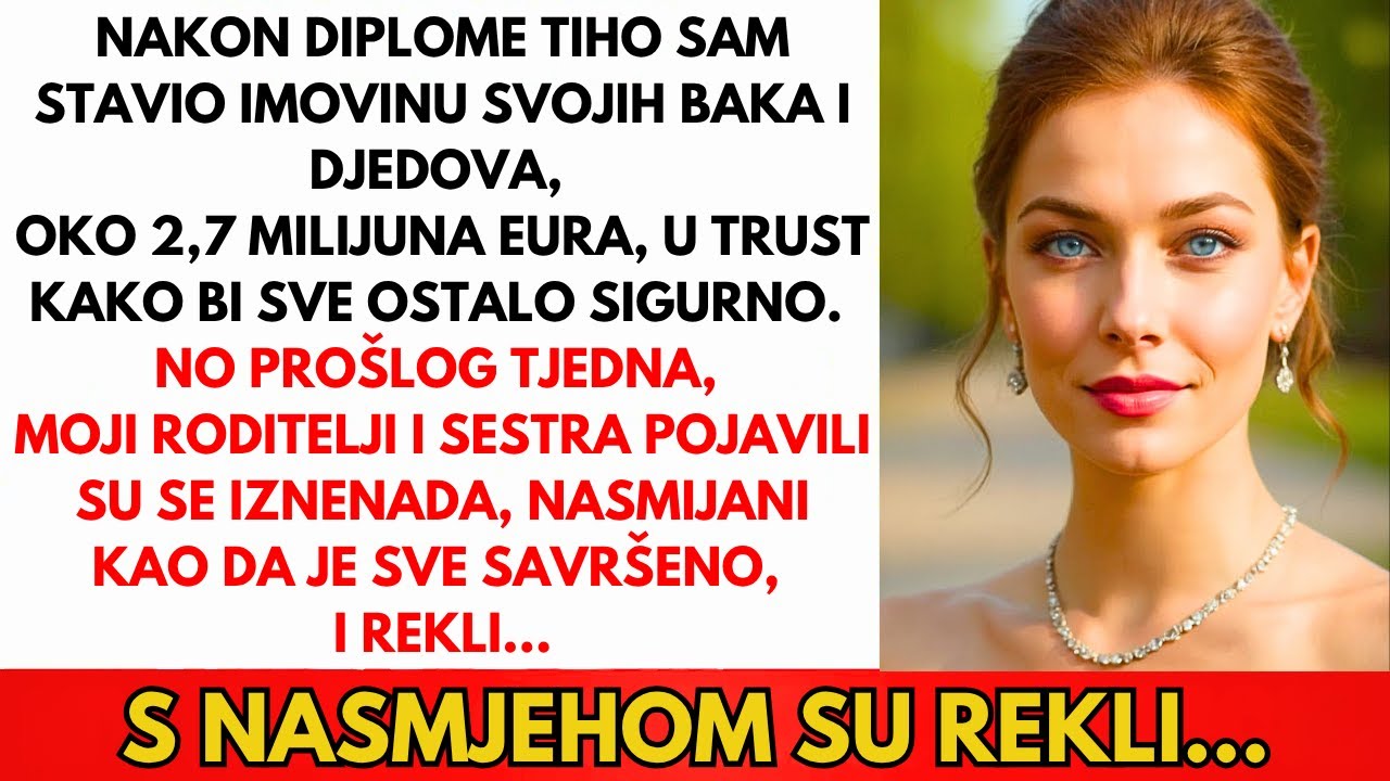 Nakon Diplome Sam Tiho Stavila 2,8M€ Bake I Djeda U Trust—Tek Toliko Da Budem Sigurna