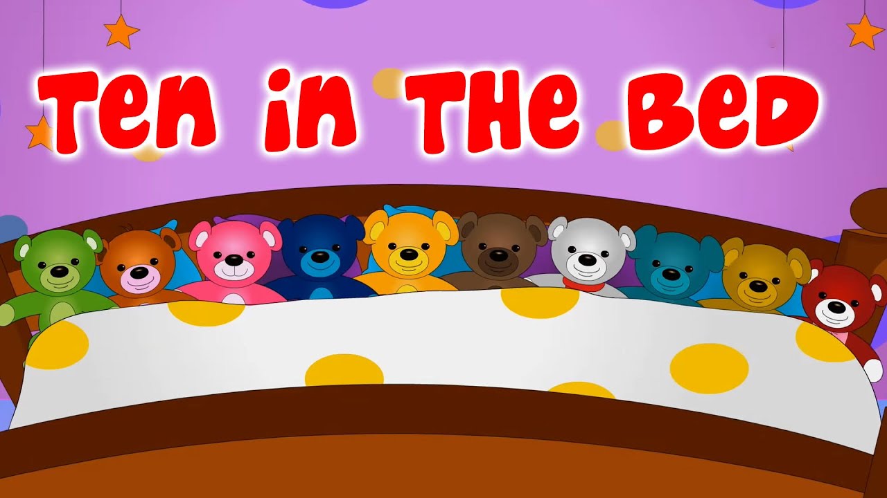 Ten In The Bed Teddy Bears and Nursery Rhyme for Babies