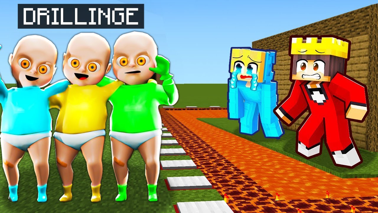BABY DRILLINGE VS SICHERSTES HAUS! - Minecraft