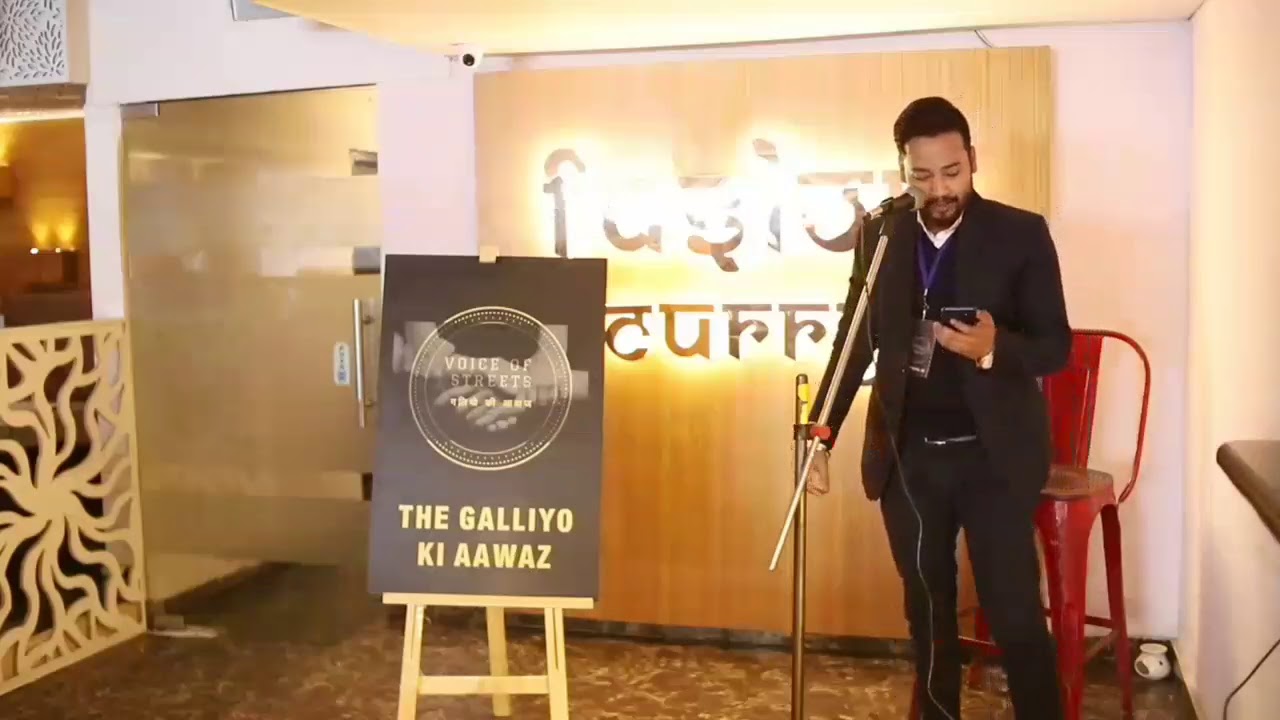 Nitish Srivastava Poems (First Time on Stage)