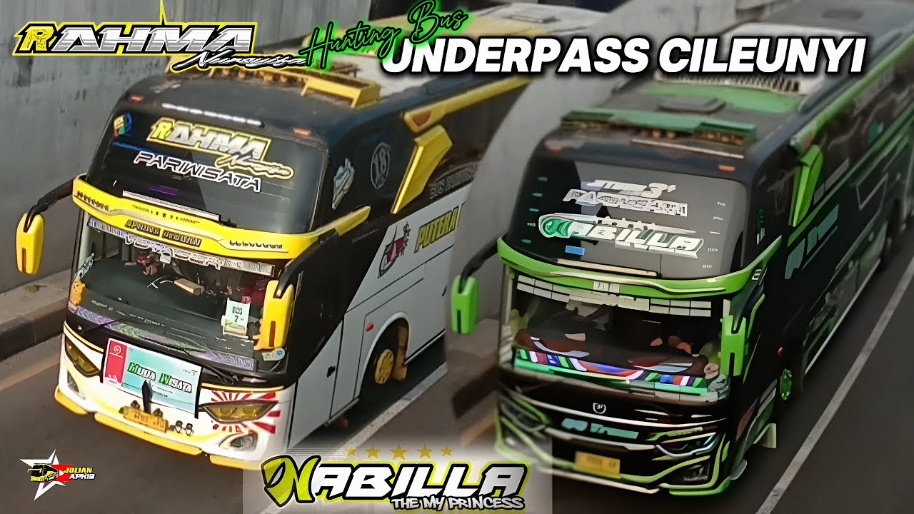 BUS TELOLET BASURI‼️HUNTING BUS DI UNDERPASS CILEUNYI‼️BANYAK BUS ARTISNYA🤗