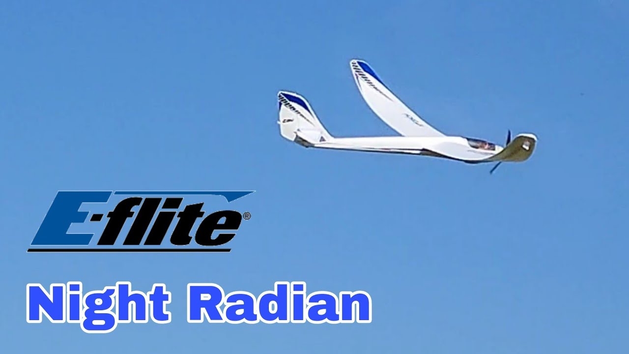 Maiden Flight Of A New E-flite Night Radian 2.0m BNF!