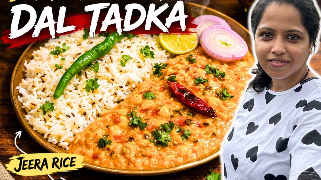 Dal Tadka & Jeera Rice Recipe – Dhaba Style Taste at Home l Tasty Rice-Dal Combo  @GoanSpiceHouse