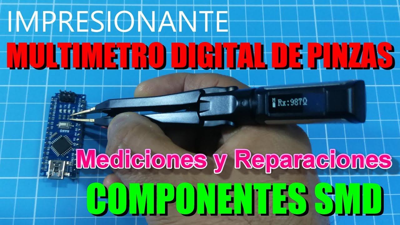 ✅ IMPRESIONANTE Multímetro DIGITAL de PINZAS usado en MEDICIONES y REPARACIONES de COMPONENTES SMD