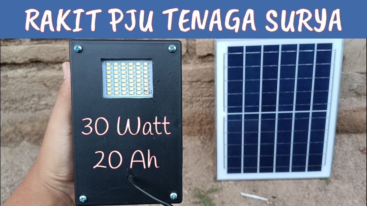MEMBUt PJU TENAGA SURYA 30watt bisa untuk jalan desa