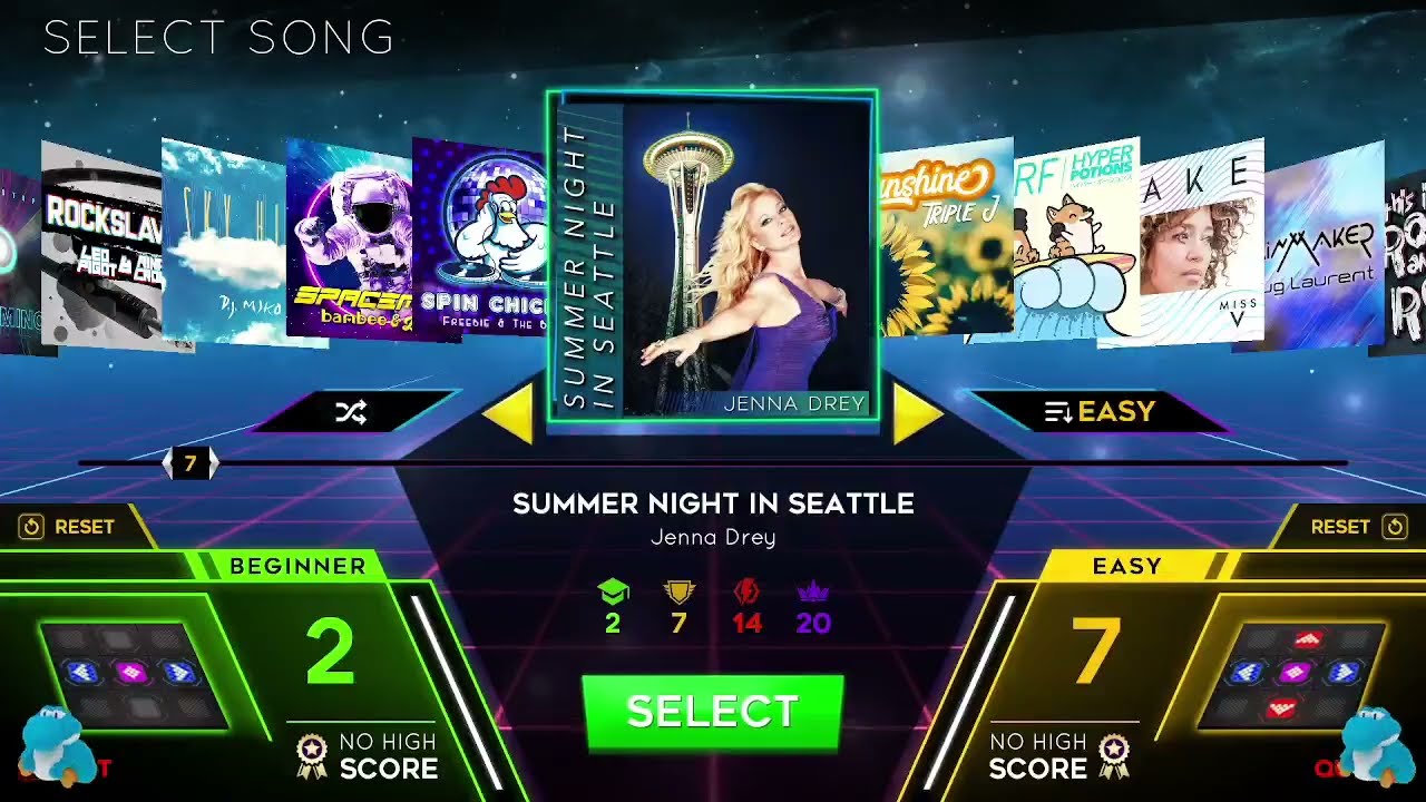 [StepManiaX] Summer Night In Seattle (BEGINNER/EASY)