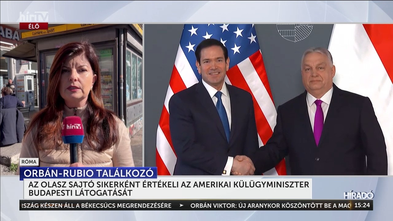 Az olasz sajtó sikerként értékeli az amerikai külügyminiszter budapesti látogatását - HírTV