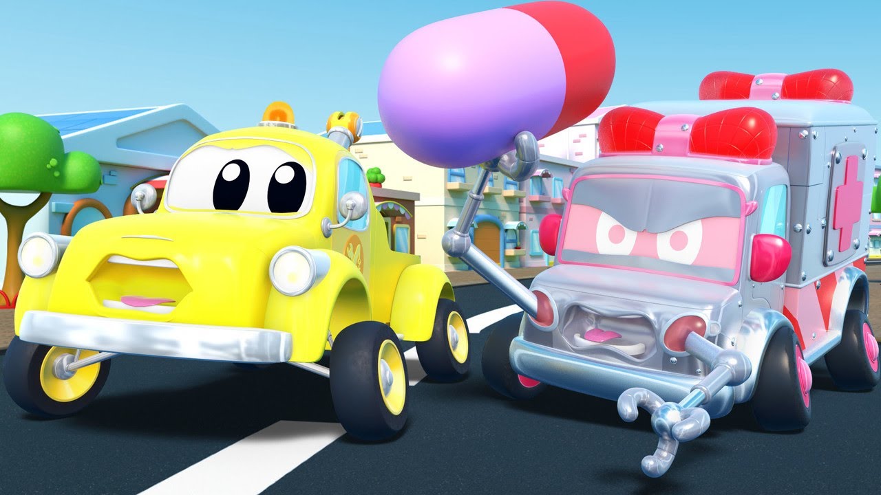 PRIMAVERA: A AMBULÂNCIA ROBÔ enlouquece  | InvenTom, o caminhão de reboque | Cidade do Car