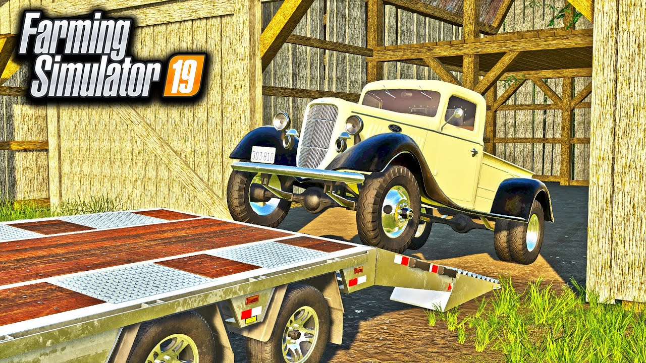 MOONSHINER'S TRUCK BARN FIND! (1935 FORD F-350!) | FARMING SIMULATIOR 2019