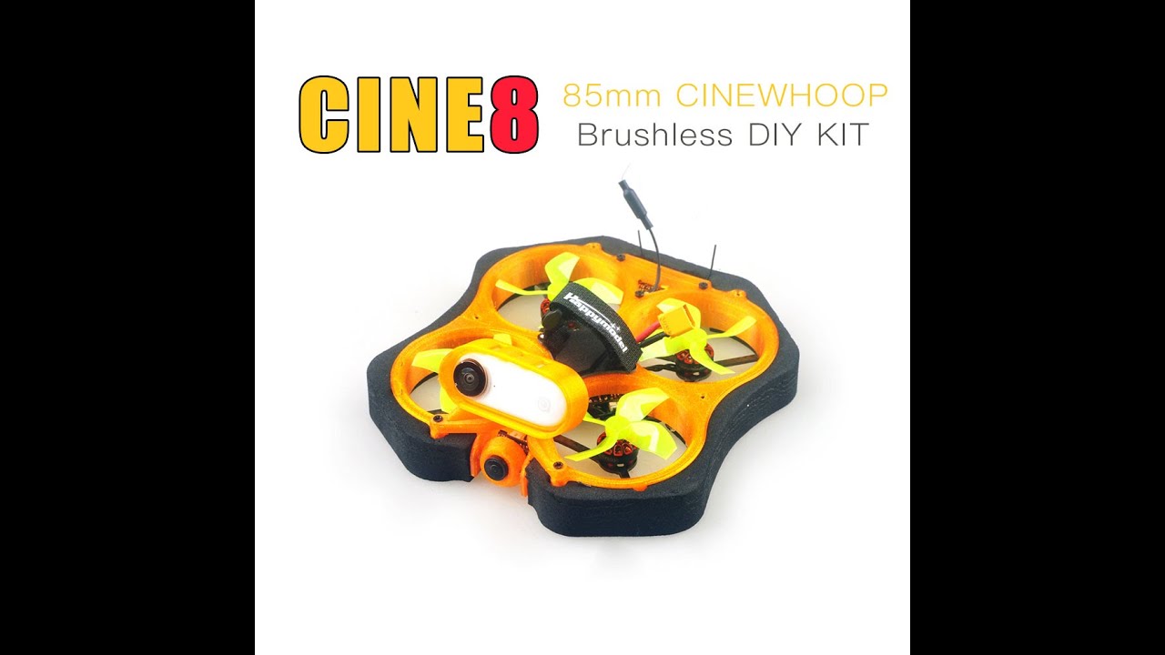 Happymodel CINE8 85mm Brushless Cinewhoop DIY KIT shot by #insta360 go