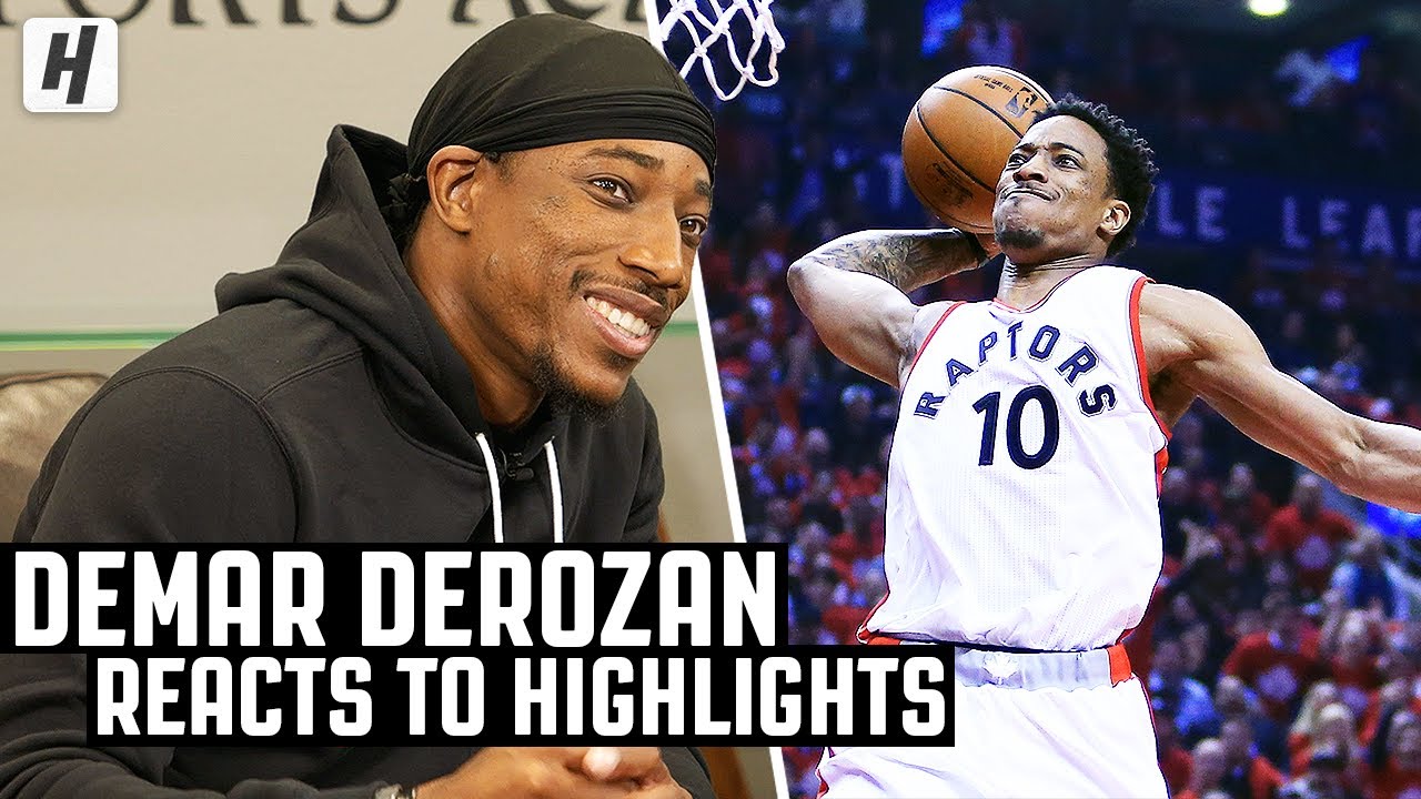 DeMar DeRozan Reacts To DeMar DeRozan Highlights! | The Reel