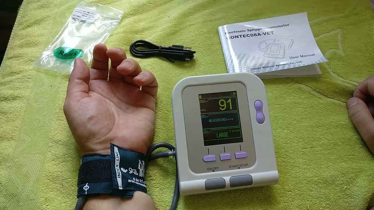Digital Blood Pressure&Heart Beat Monitor NIBP CONTEC 08A SPO2