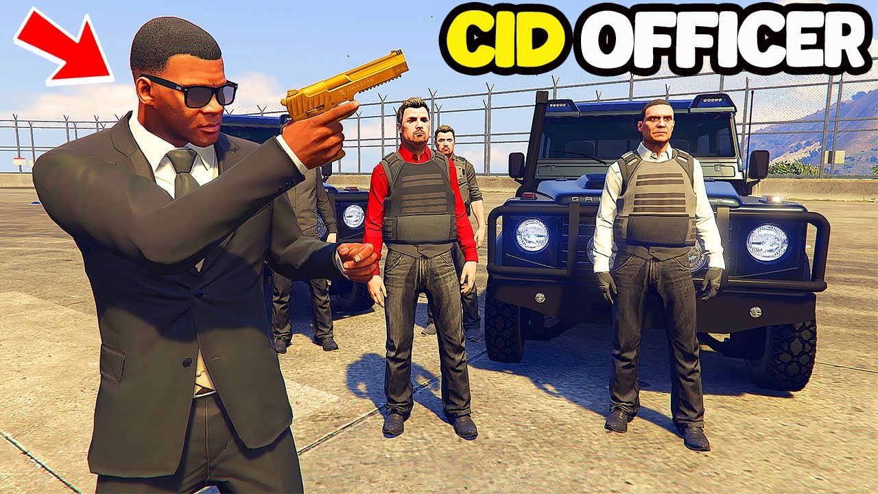 Franklin Become Powerful CID Officer in GTA 5 | SHINCHAN and CHOP