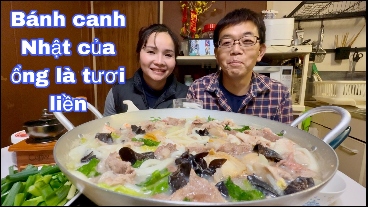 Đi làm về lo xong công việc về tranh thủ nấu món ăn chồng thích.bữa ăn của vợ chồng việt nhật