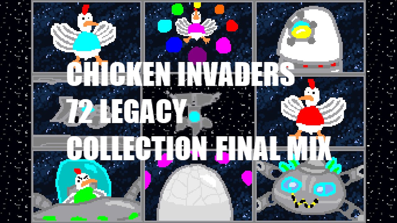CHICKEN INVADERS 72 Legacy Collection Final Mix - Playthrough, All Secrets + Extras