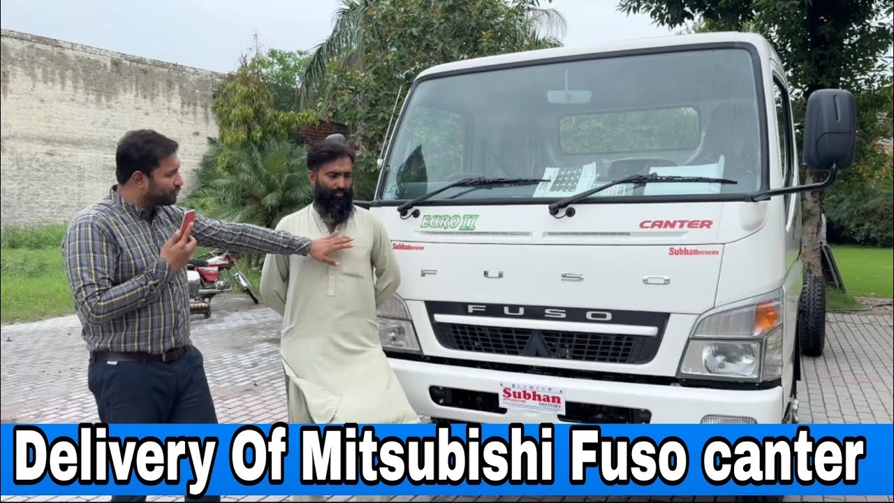 Delivery Of Mitsubishi Fuso canter Fuso truck review 20 Feet Chasis