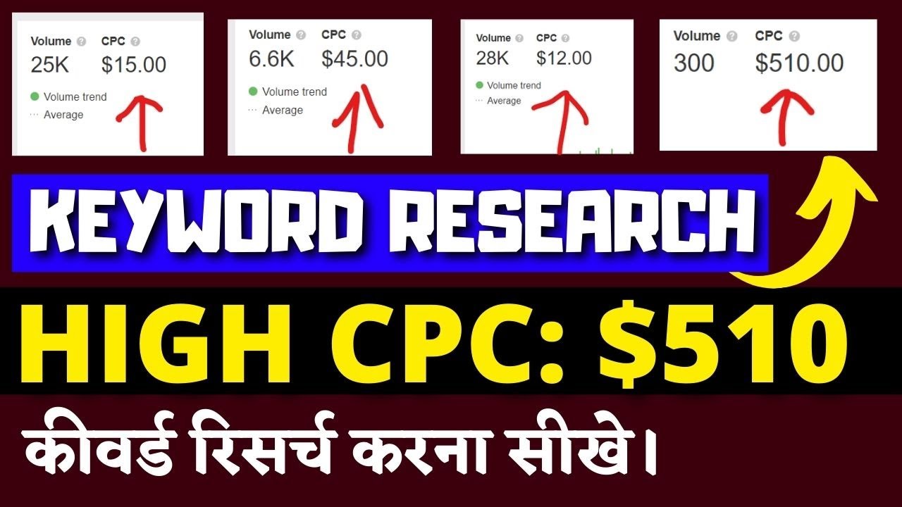 Usa and uk country traffic keyword research | High  CPC $510, $45, $13, $15, $12 Keywords