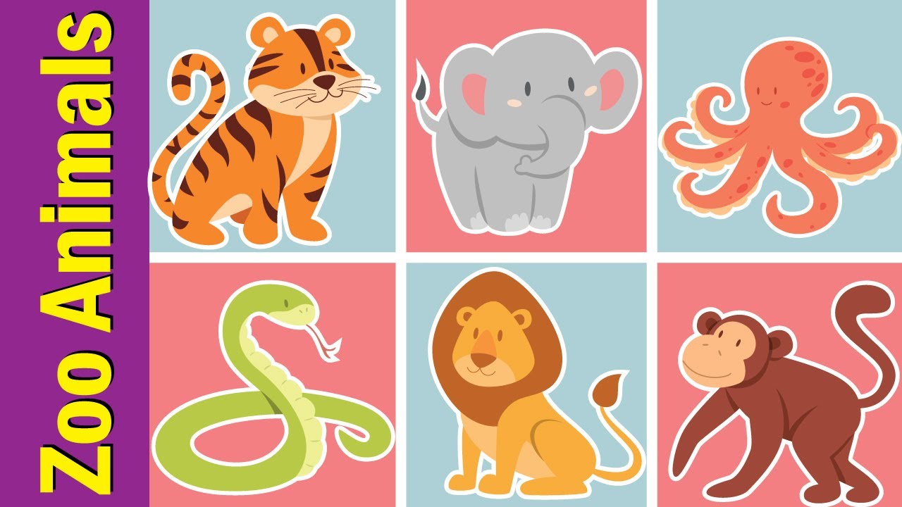 Zoo Animals Vocabulary Chant for Children | Fun Kids English