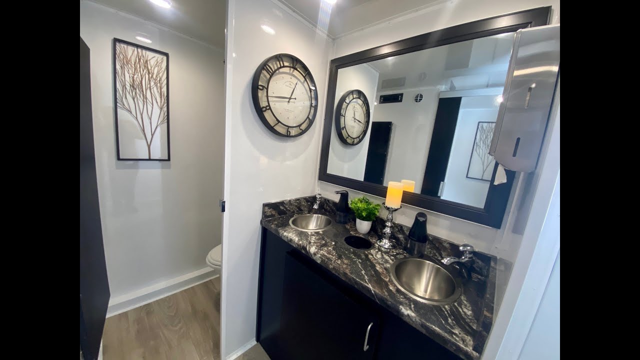 Poupard Luxury Restroom Trailer Rentals