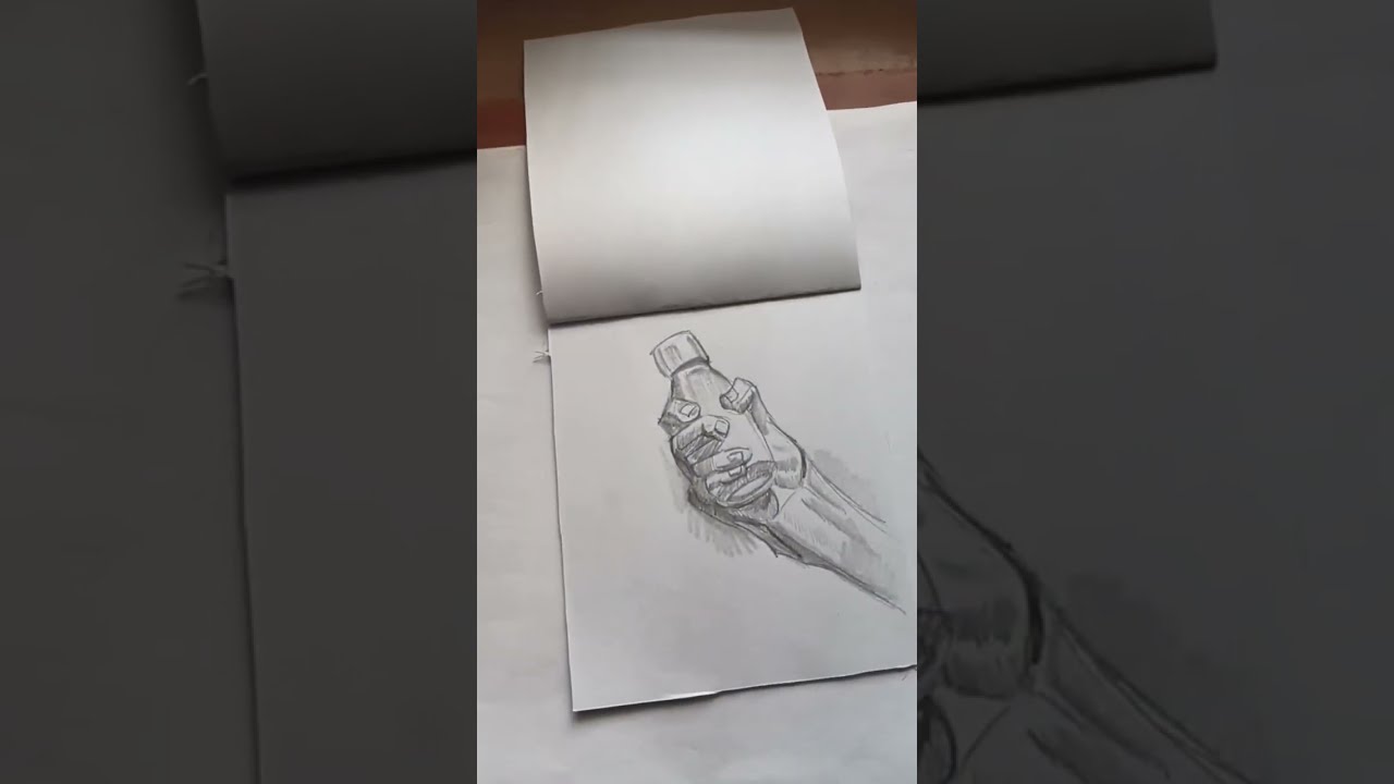 Daily drawing practice,drawing and pencil shading of hands,human anatomy,
