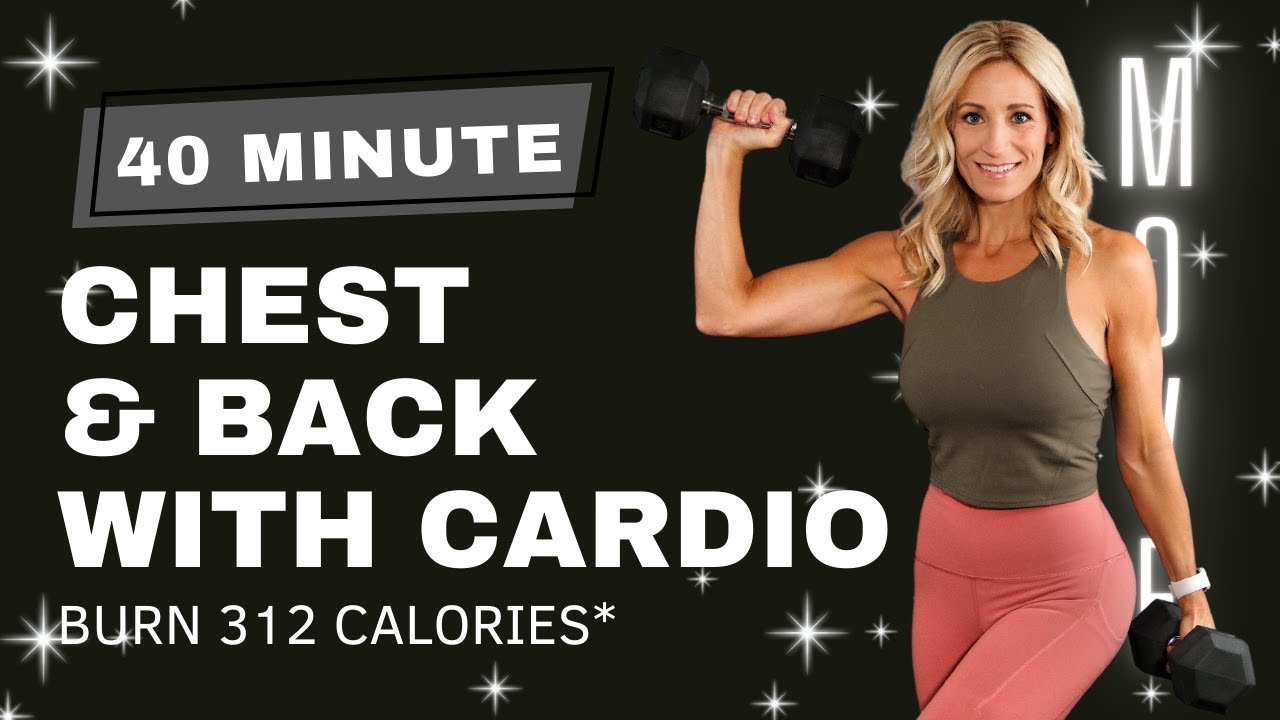 40 Minute Chest & Back Workout with No Repeat Cardio