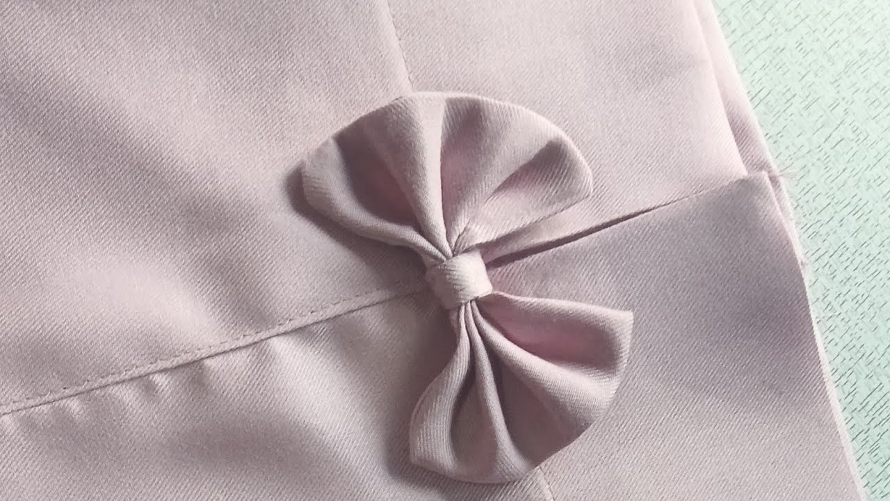 Bow trouser design cutting and stitching//trouser ke design 