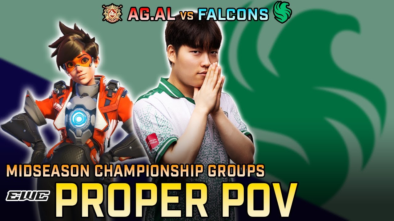 [ Proper ] UNKILLABLE Tracer | Team Falcons vs AG.AL | OWCS Midseason Championship Groups