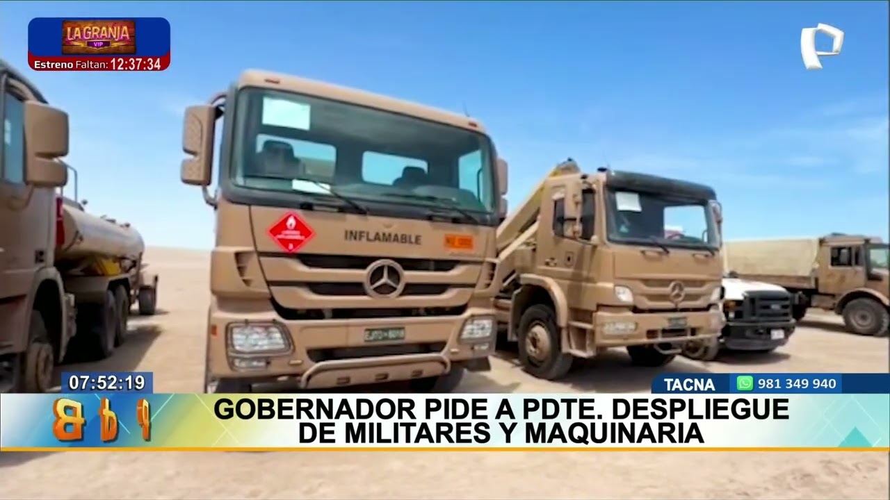 Chile despliega maquinaria en frontera con Perú: buscan frenar ingreso irregular de migrantes